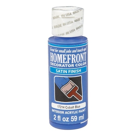 Plaid Homefront Satin Cobalt Blue Hobby Paint 2 oz 17214N